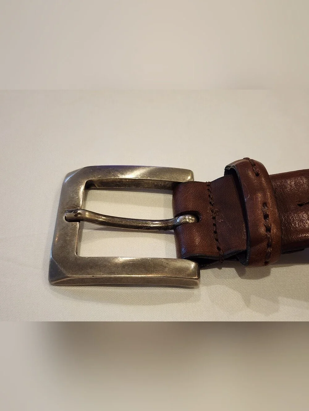 Armani Jeans Men's Brown Leather Belt